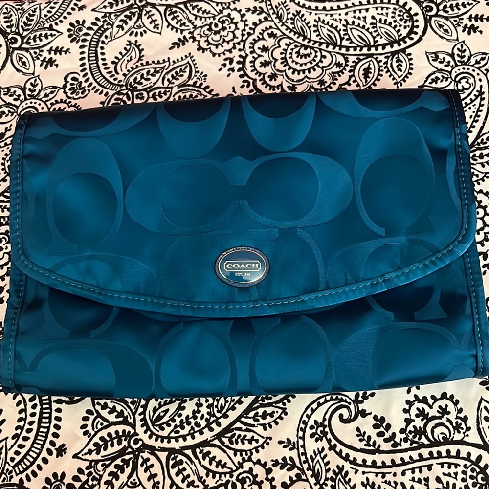 Coach Royal Blue Makeup Travel Case!